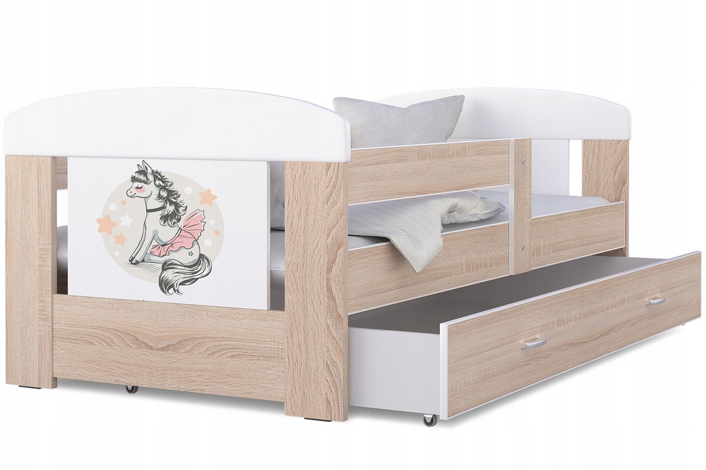 Detská posteľ 180x80 zásuvka + matrac Filip