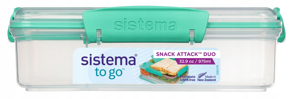 Detský desiatový box, fľaša - Obedový box Sistema 975 ml