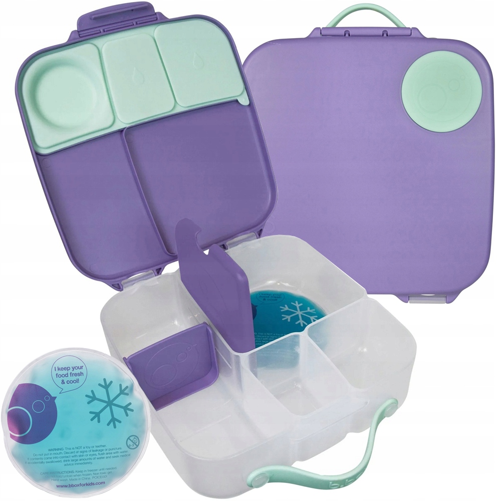 Detský desiatový box, fľaša - Bunchbox Breakfast Lilac Pop B.box