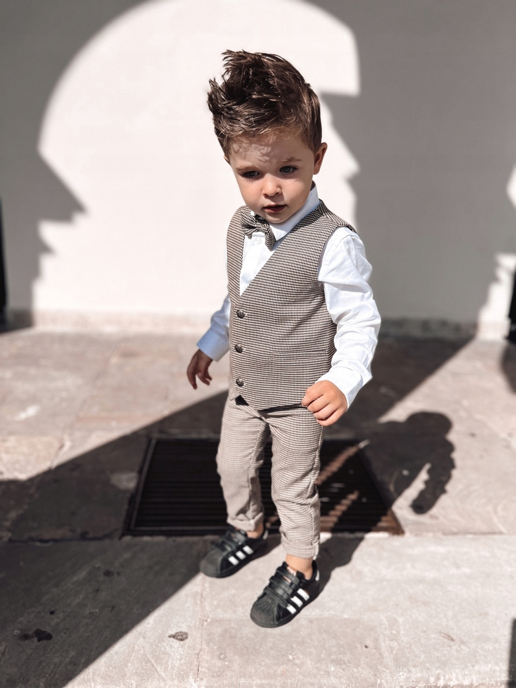 Teplaková súprava - Detský oblek od Royal Baby Shop - Polish Clothing Brand 86 Béžová, hnedá