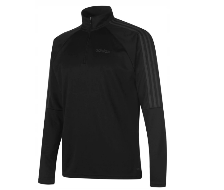 Mikina - Adidas Detská mikina veľkosti 140 s dlhým rukávom čierna