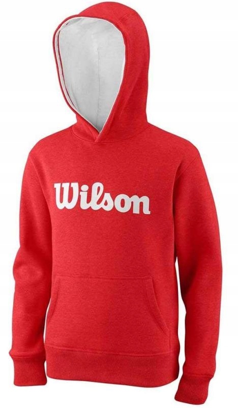Mikina - Wilsonová detská mikina veľkosť 128 s dlhým rukávom červená