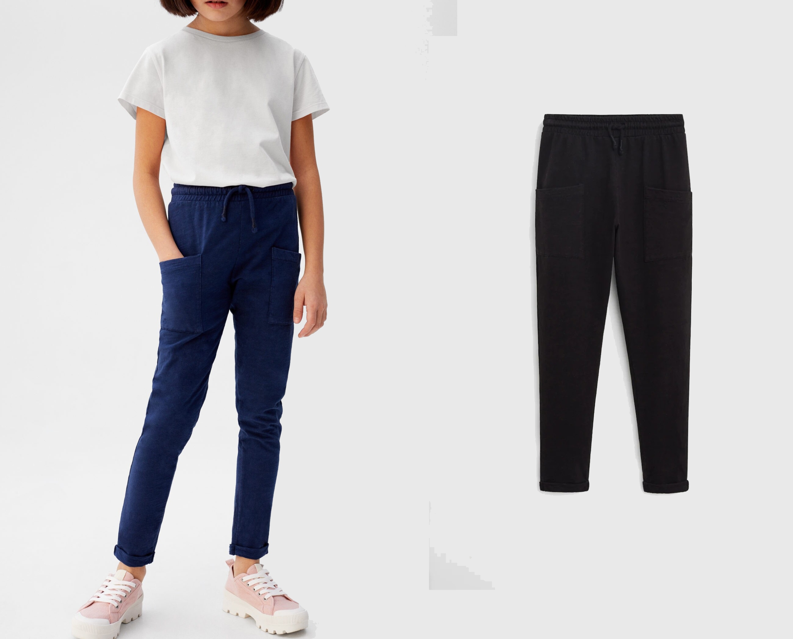 Materiály nohavice mango 128