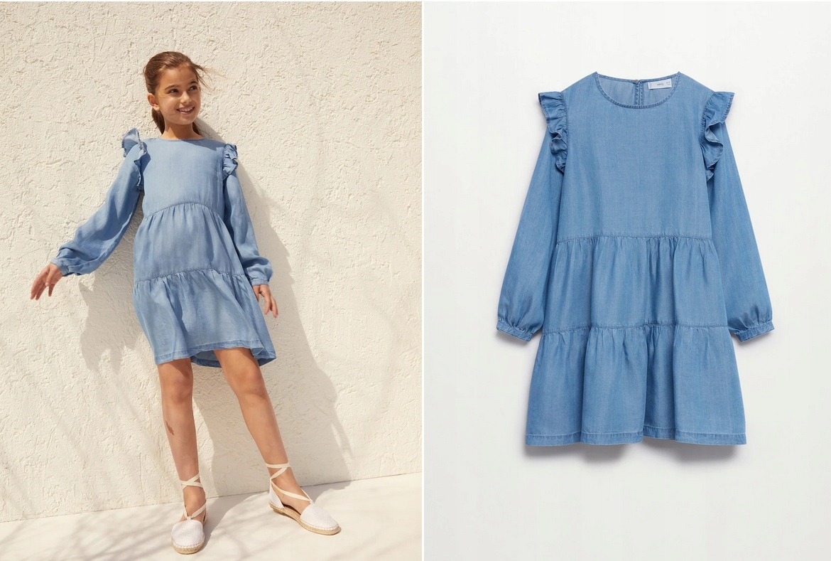 Dievčenské šaty - Mango Dress Veľkosť 140