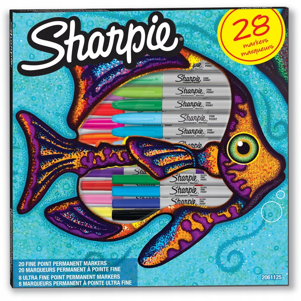 Trvalá značka Rôzne farby Sharpie 2061125 28 ks.