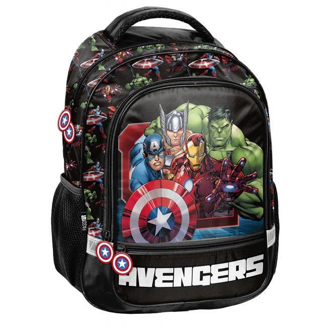 Školský batoh PASO s motívom Avengers - ergonomický a s bezpečnostnými prvkami