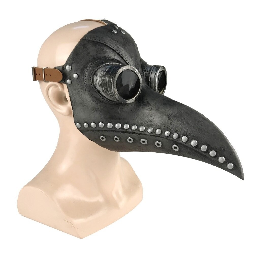 Kostým, maska - Halloween morový doktor čierna maska Dżuma