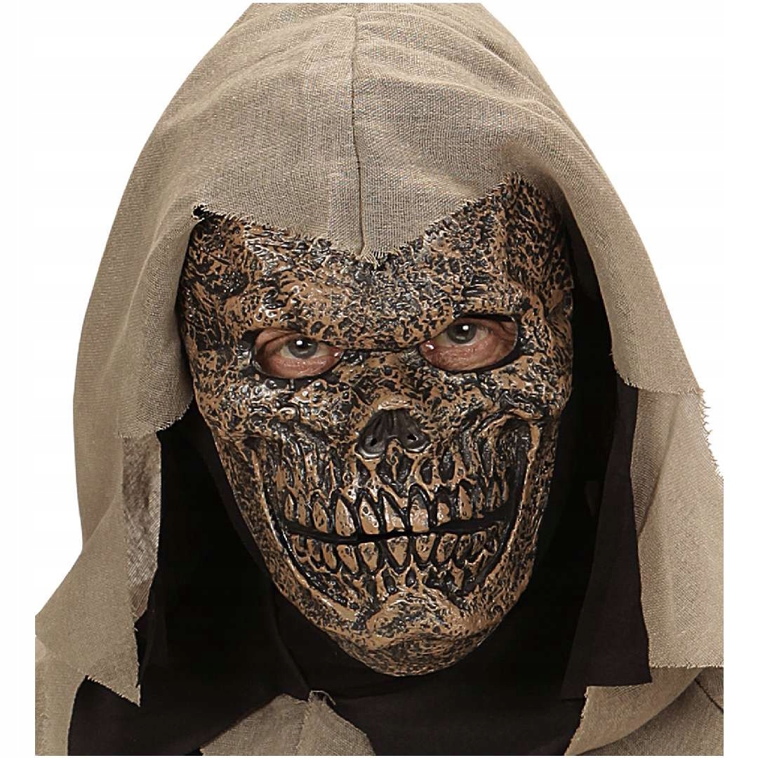 MASKA SKELETON kostra LEBKA hnedá halloween