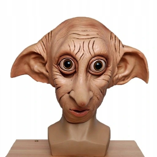 Kostým, maska - Maska tváre Dobby maska latex latex super hrdina