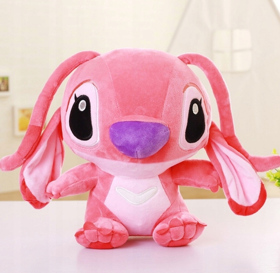 Rozprávkový plyšák - Maskot Andia Lilo a steh mazlo plyšové 35 cm ružové stichky