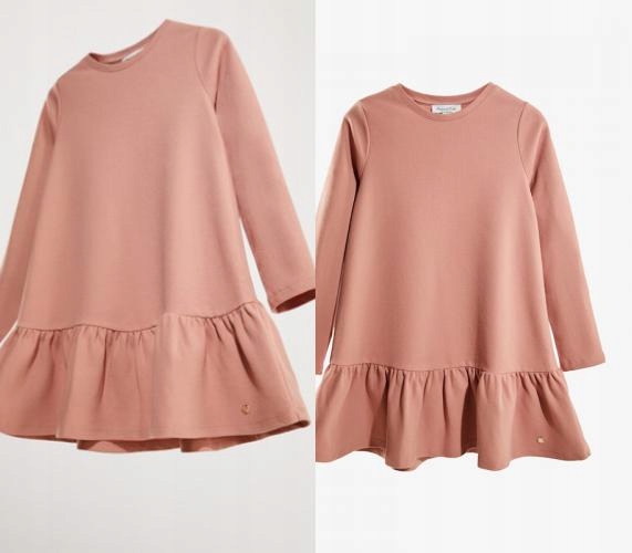 Dievčenské šaty - Trapezoidálne šaty pred kolenom Massimo Dutti Veľkosť 13