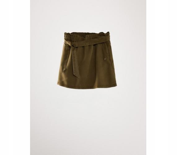 Massimo Dutti sukňa khaki vrecká (5-6 l)