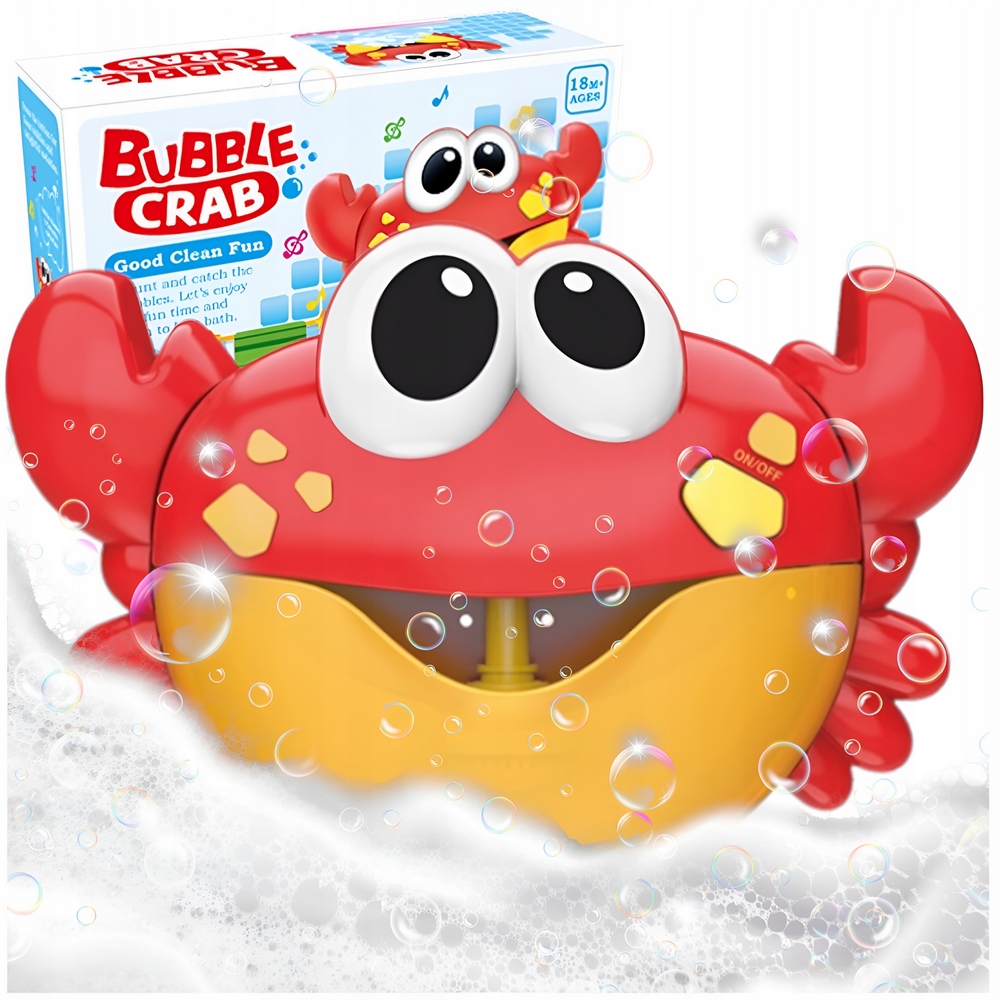 Hračka do kúpeľa - BUBLINOVÝ STROJ PENOVÁ BUBLINA VO VANECI HRAČKA KRAB
