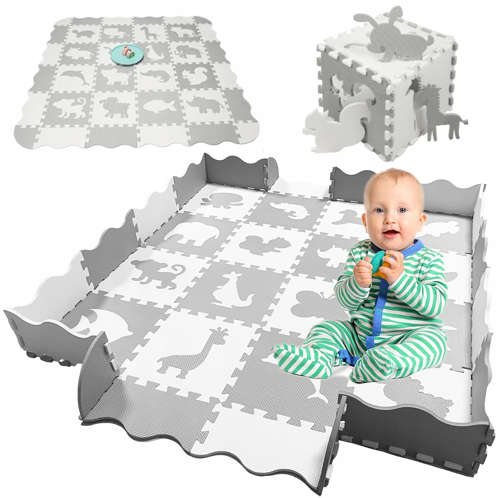 Vzdelávacia podložka - Vzdelávacia penová penová penová puzzle Plazpen pre deti 150x150 36el xxl