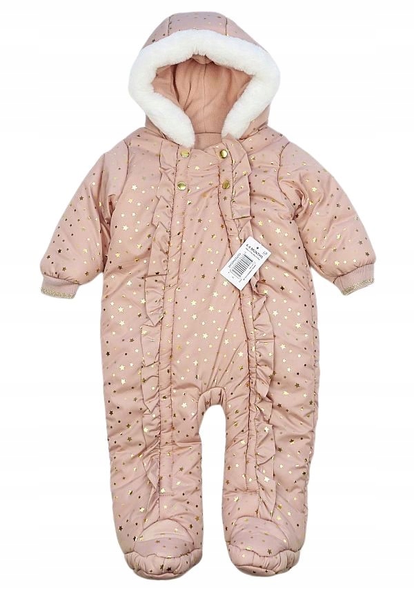 Detská kombinéza - Matalan 74 zimné kombinézy ružové