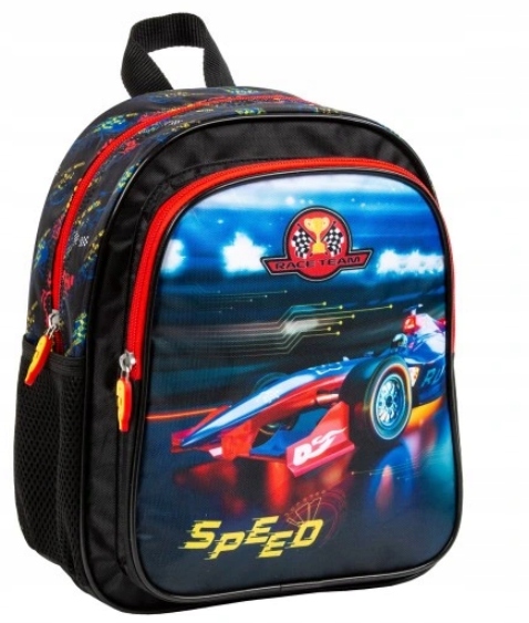 Škôlkový batoh Backup Speed Race s veselým dizajnom