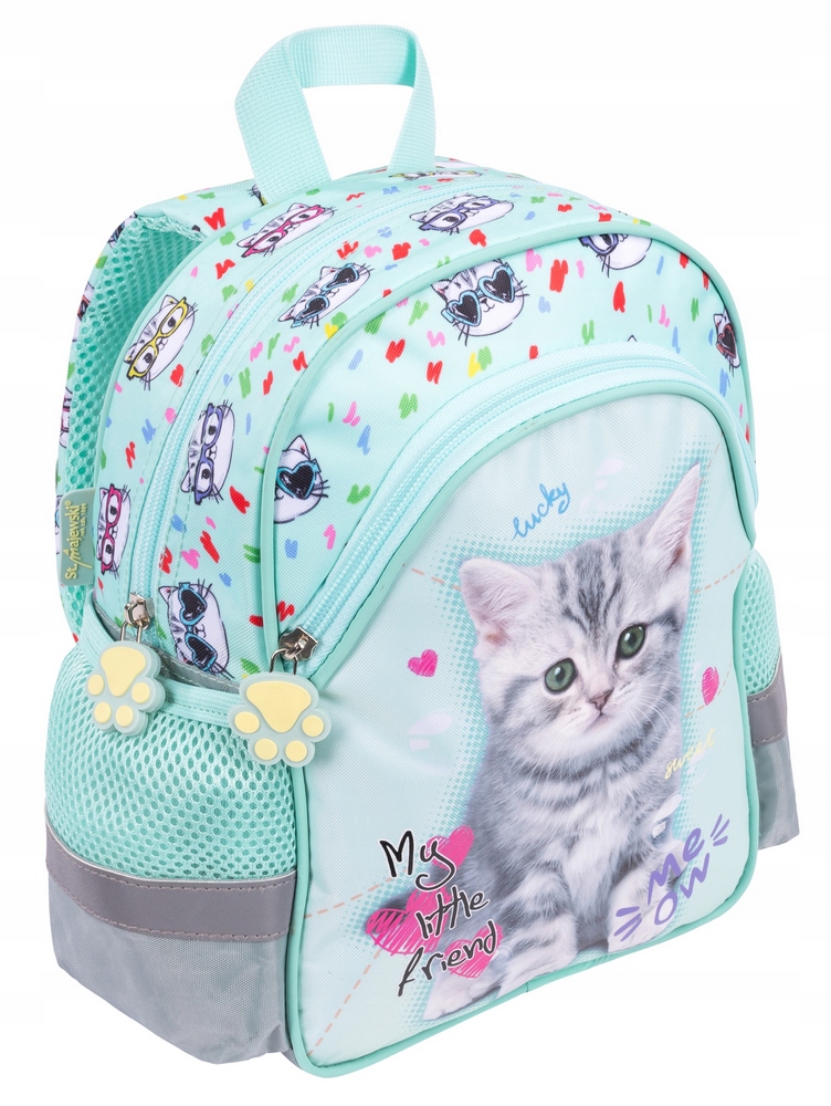 Škôlkarsky batoh My Little Friend Mint Kitty pre dievčatá