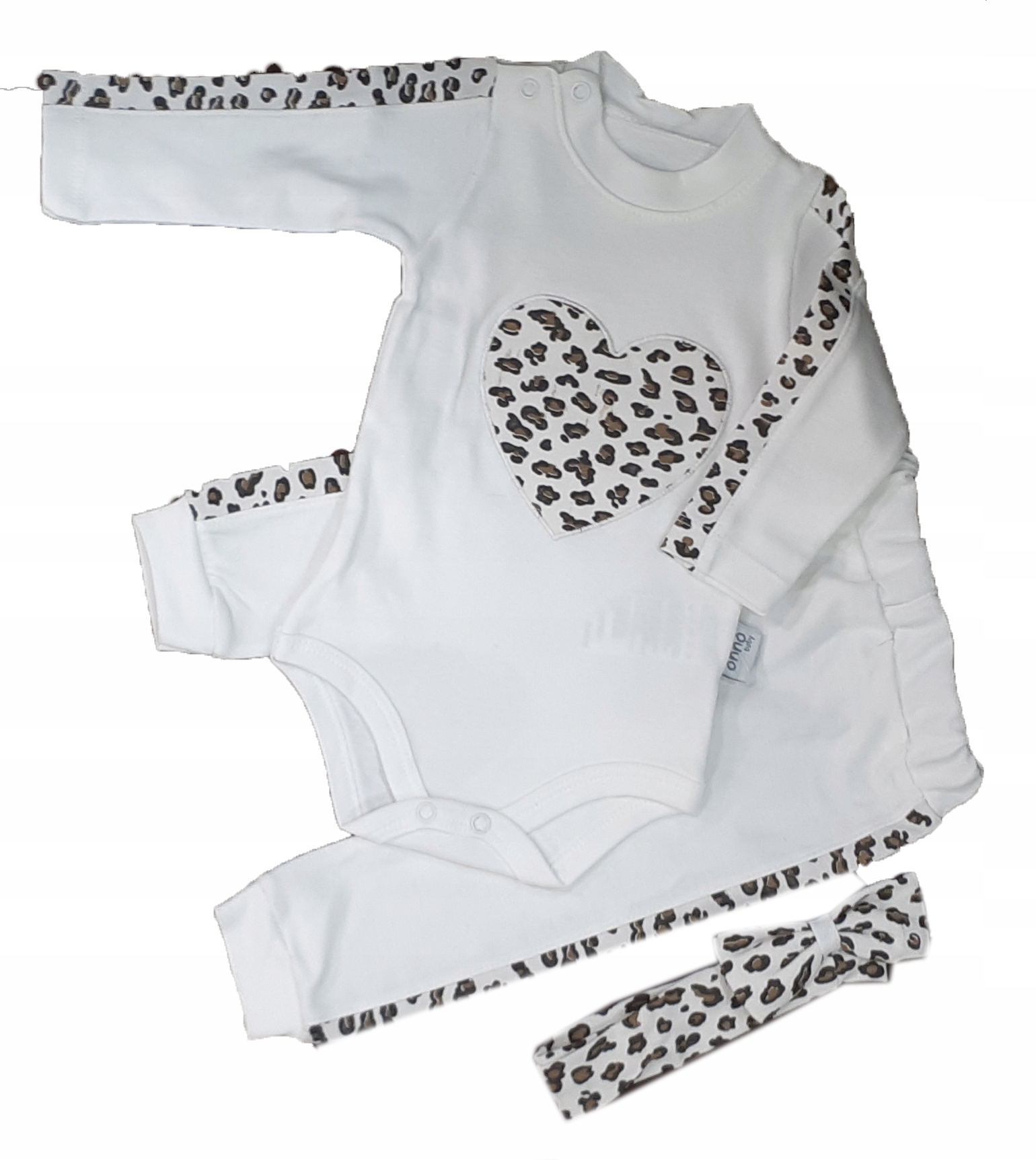 Onno baby 3 set biela, hnedá, čierna
