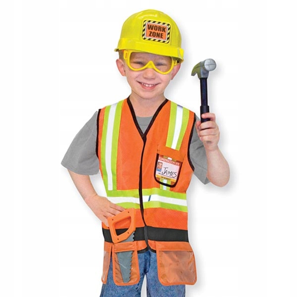 Kostým pre chlapca- Melissa & Doug Construction Manager +príslušenstvo -Dgr.