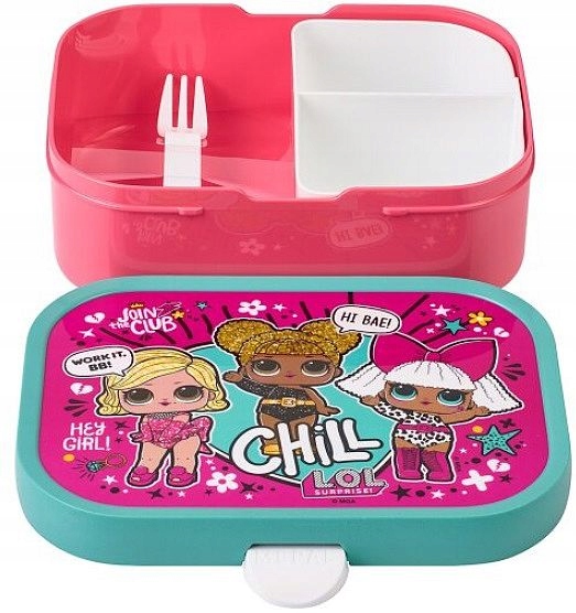 Detský desiatový box, fľaša - Mepal Lunchbox Breakfast Doll Lol 750 ml