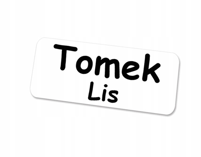Nálepka na menovku pre dieťa podpísané oblečenie