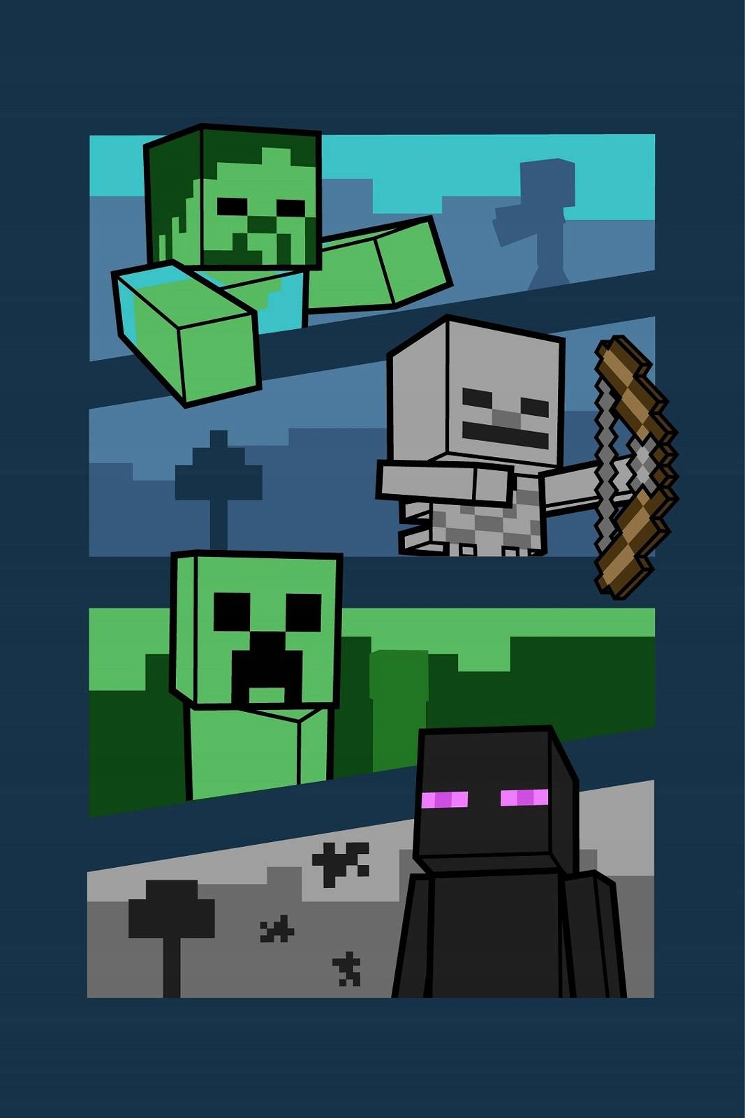 Jerry Fabrics 100 x 150 cm prikrývka Minecraft