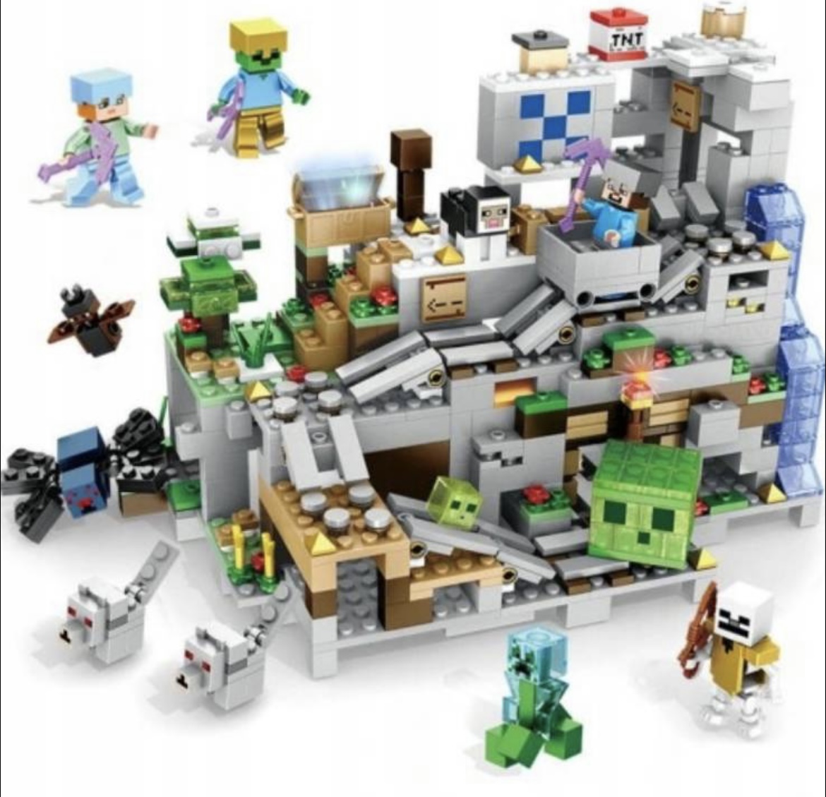 Minecraft Mountain Cave Blocks 400 kusov