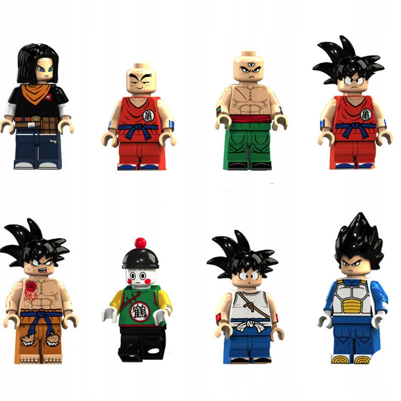 Dragon Ball Minifigures 8 kusov sada blokov + príslušenstvo