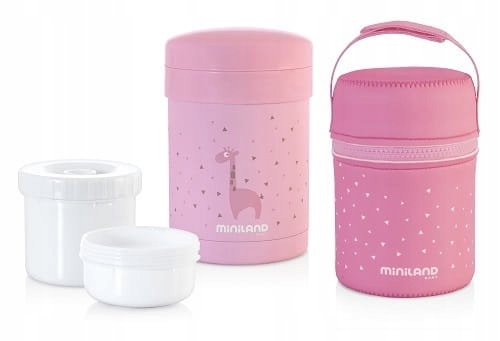 Večera Thermos Miniland 0,7 l ruže a purpurové