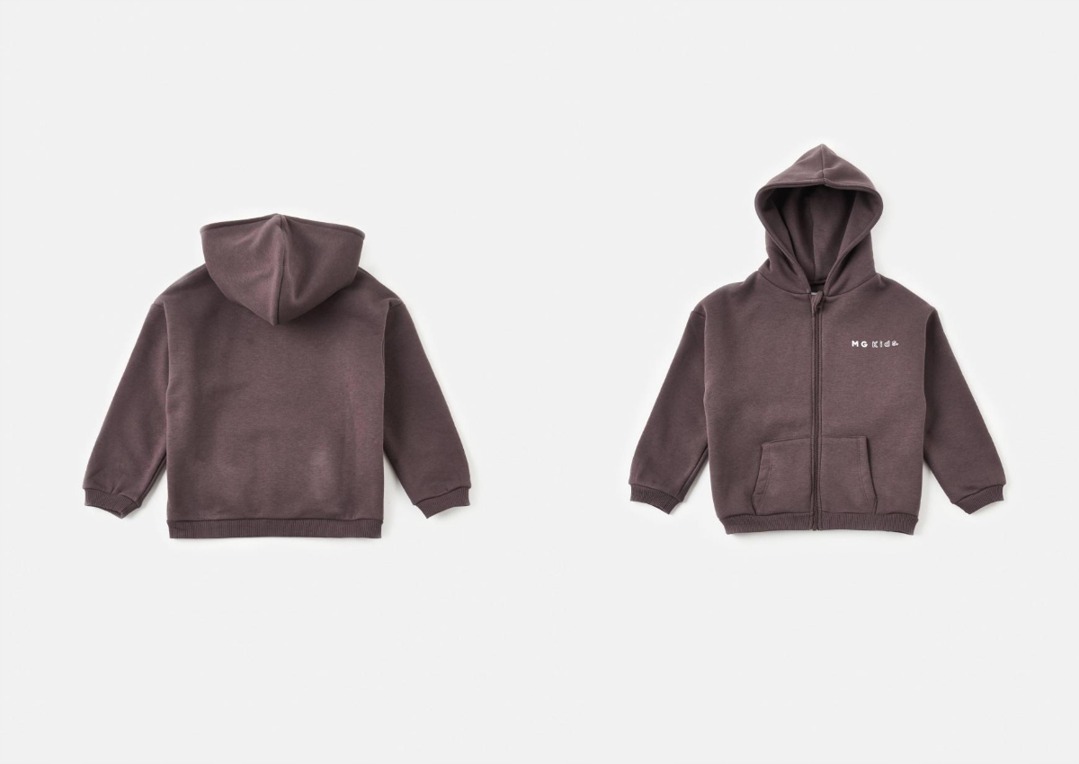 Mikina - Missguided Kids Detská mikina veľkosť 122 Brown Ruckve s dlhým rukávom