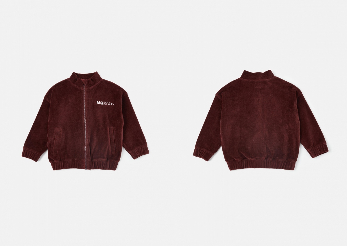 Mikina - Missguided Kids Detská mikina veľkosti 98 dlhý vinný rukáv
