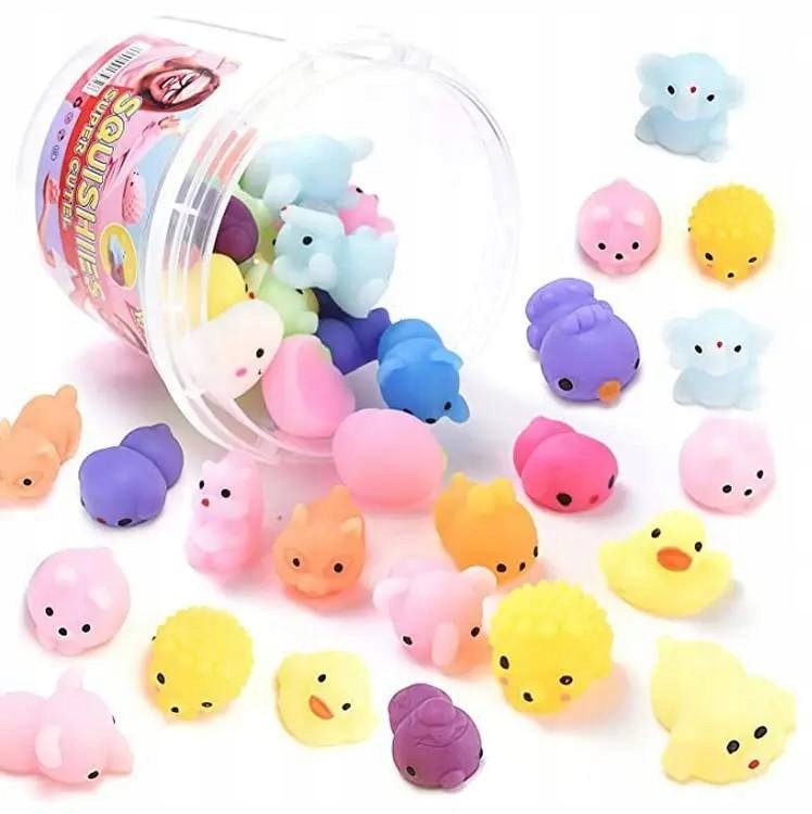 Stláčacia hračka - Mochi squishy fidget kecy pop it nungs 24 ks