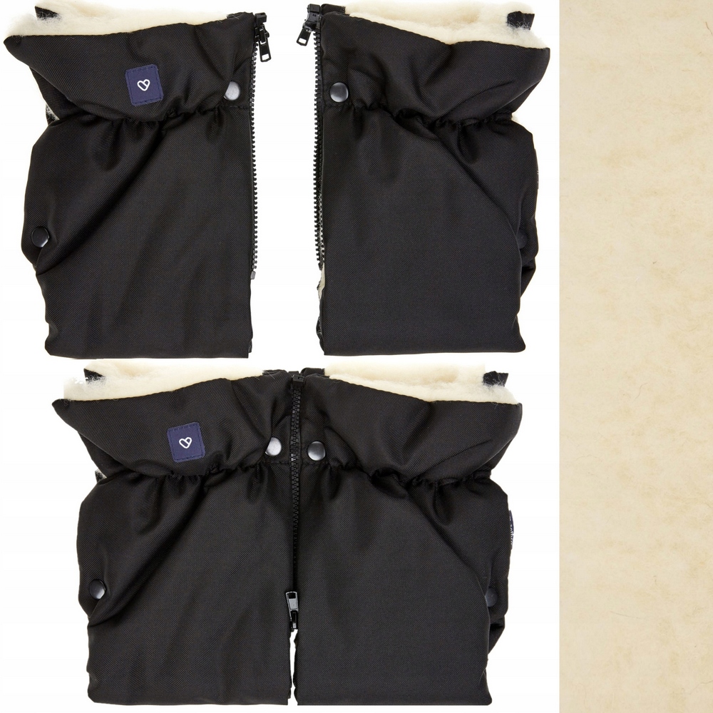 Rukávniky na kočík - Velvet Black Tiny Star Trolley Bag pre mamu