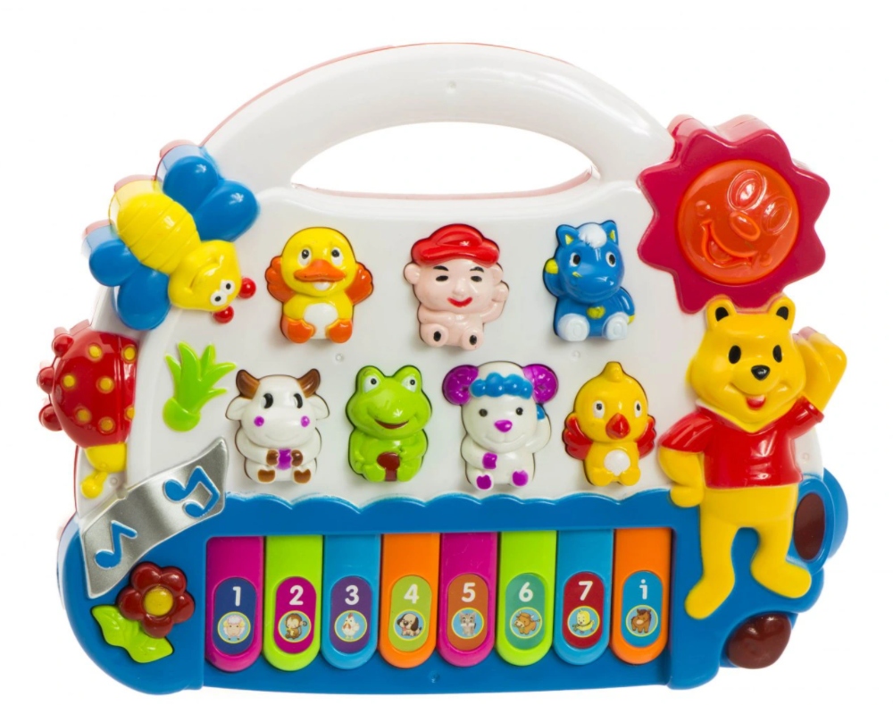 Landtoys hudobné orgány bielych a modrých zvierat