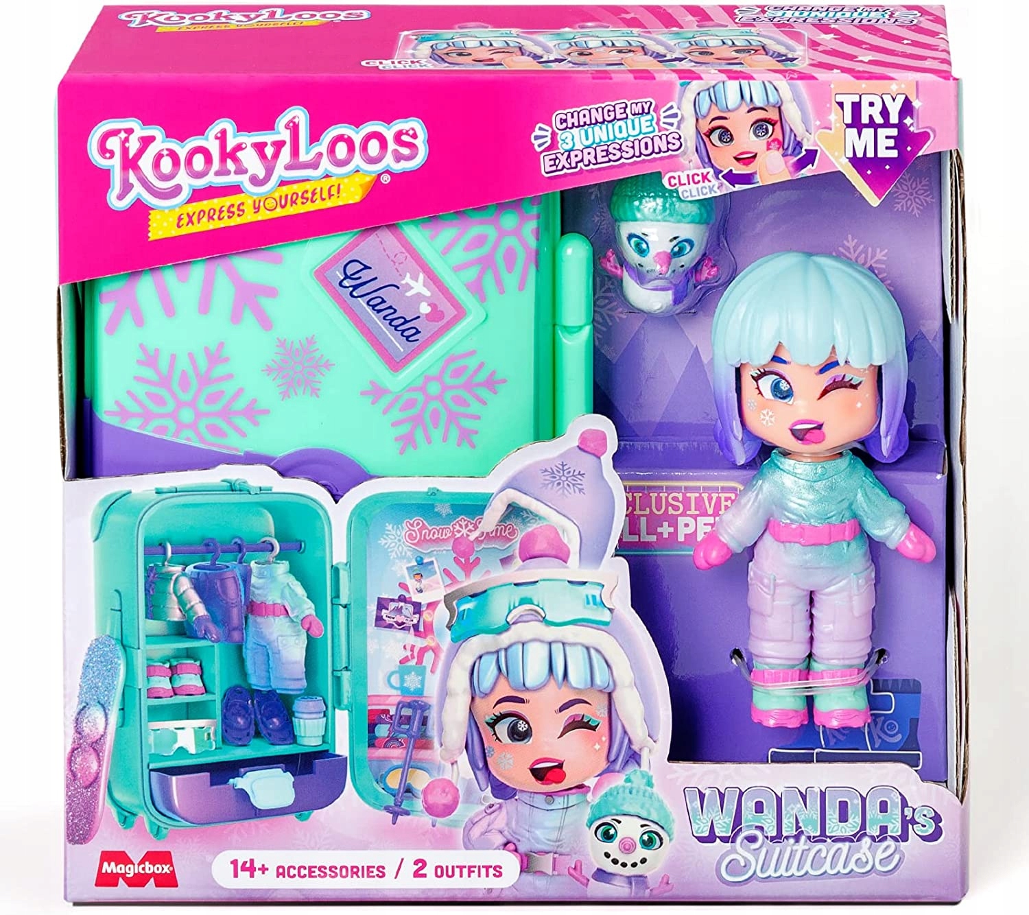 Magicbox KOOKYLOOS S Wandin kufor Figúrka Wandin kufor + maznáčik