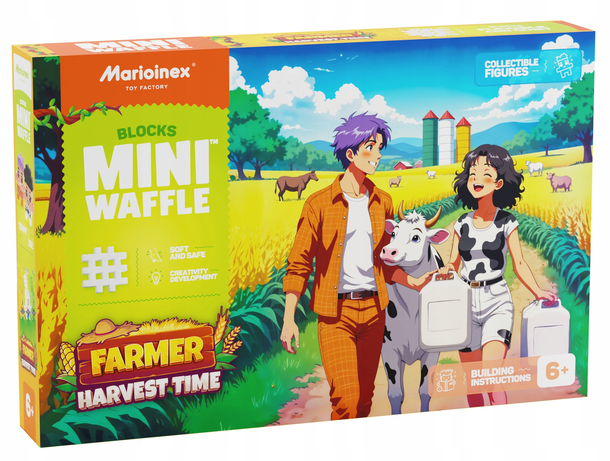 Marioinex mini kocky WAFFLE FARMER - Čas zberu, 100 dielikov