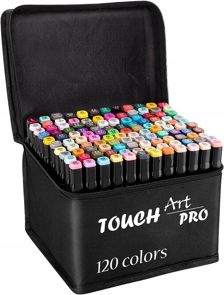 Touch Art Pro Alkohol značky set 120ks puzdro