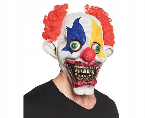 Kostým, maska - Boland Face Mask 97570 Latex Multicolor Clown