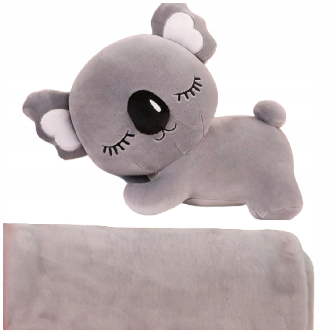 Rozprávkový plyšák - Maskot veľký plyšový vankúš 3in1 s prikrývkou koala