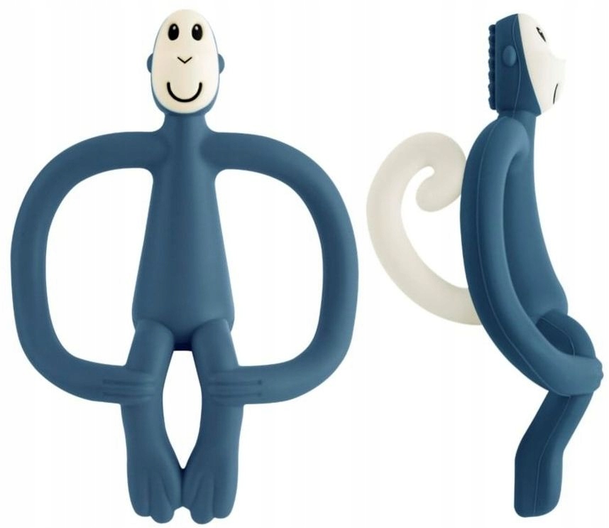 Matchstick Monkey Silikone Teether Shades Navy modrá