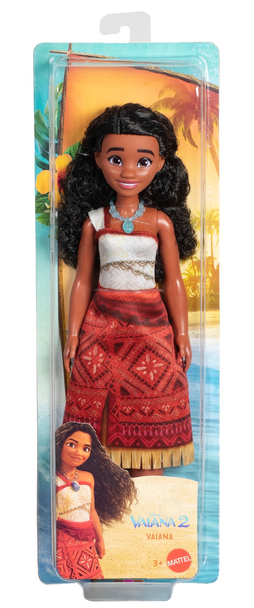 DISNEY Bábika Vaiana v šatách s doplnkami JBT56