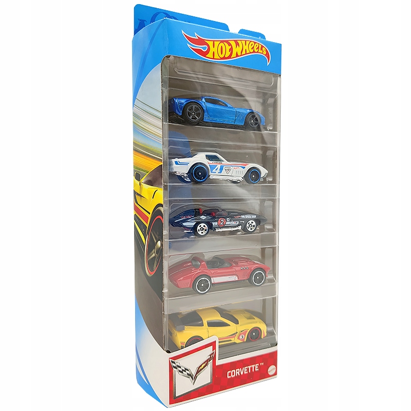 Sada autíčok - Mattel Hot Wheels Car 5 Prezident Racing Set