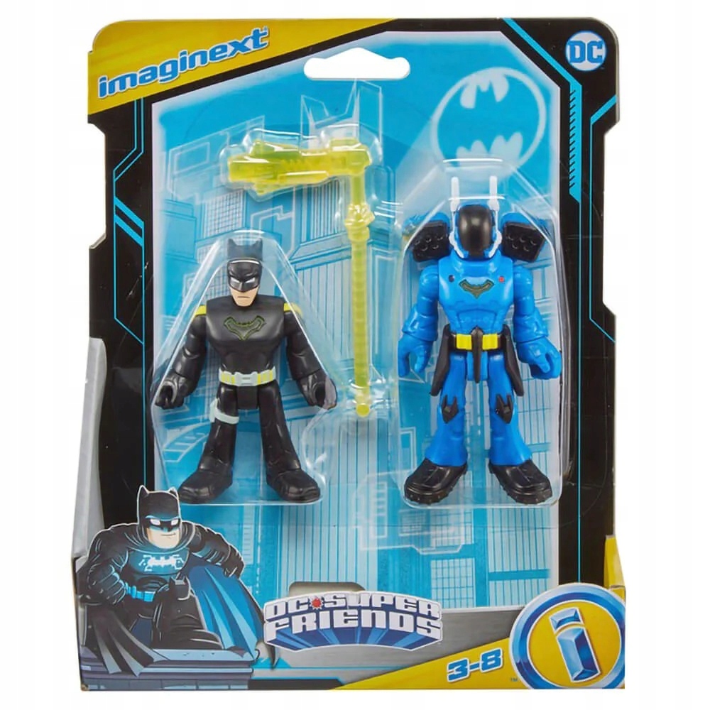 Mattel Imaginext: DC Super Friends - Batman & Akčné figúrky nováčikov (GXJ30)