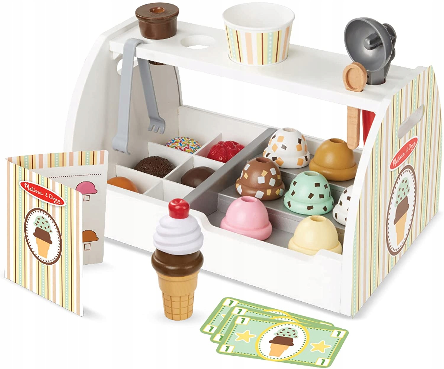 Zmrzlináreň Melissa & Doug drevená 28 ks.