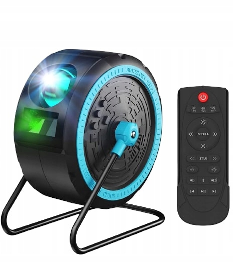Lampa projektor metron mtaeu006 čierna