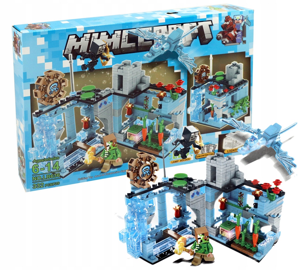 Minecraft Blue Fortress 332el +2 LEGO Bricks