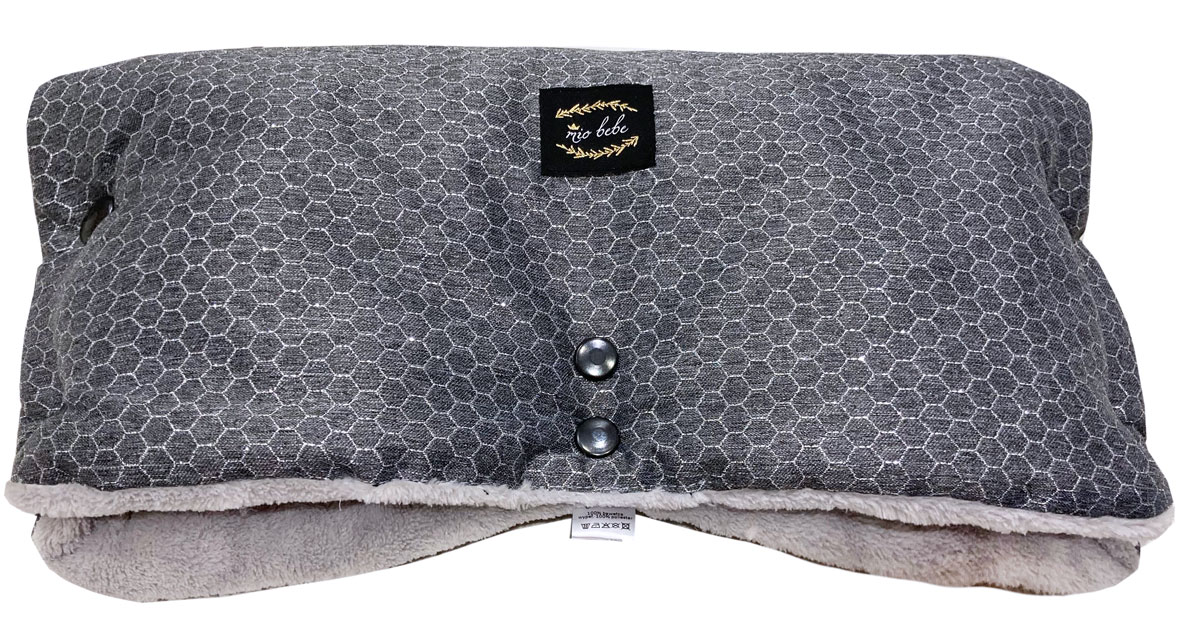 Rukávniky na kočík - Mio bebe muffs plyšový plyš pre sánkové teplé muffs