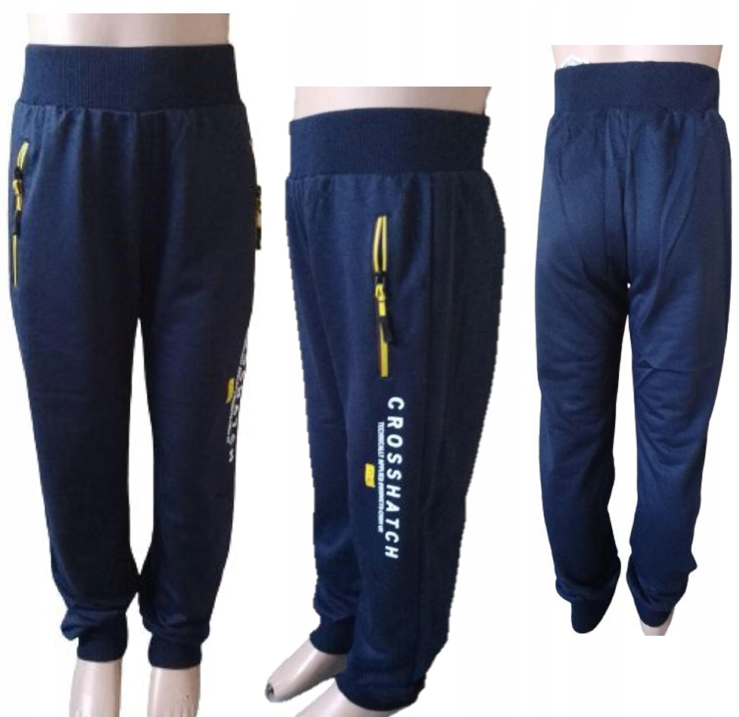 Power Pants Boys 164 Čierna, námornícka modrá, strieborná