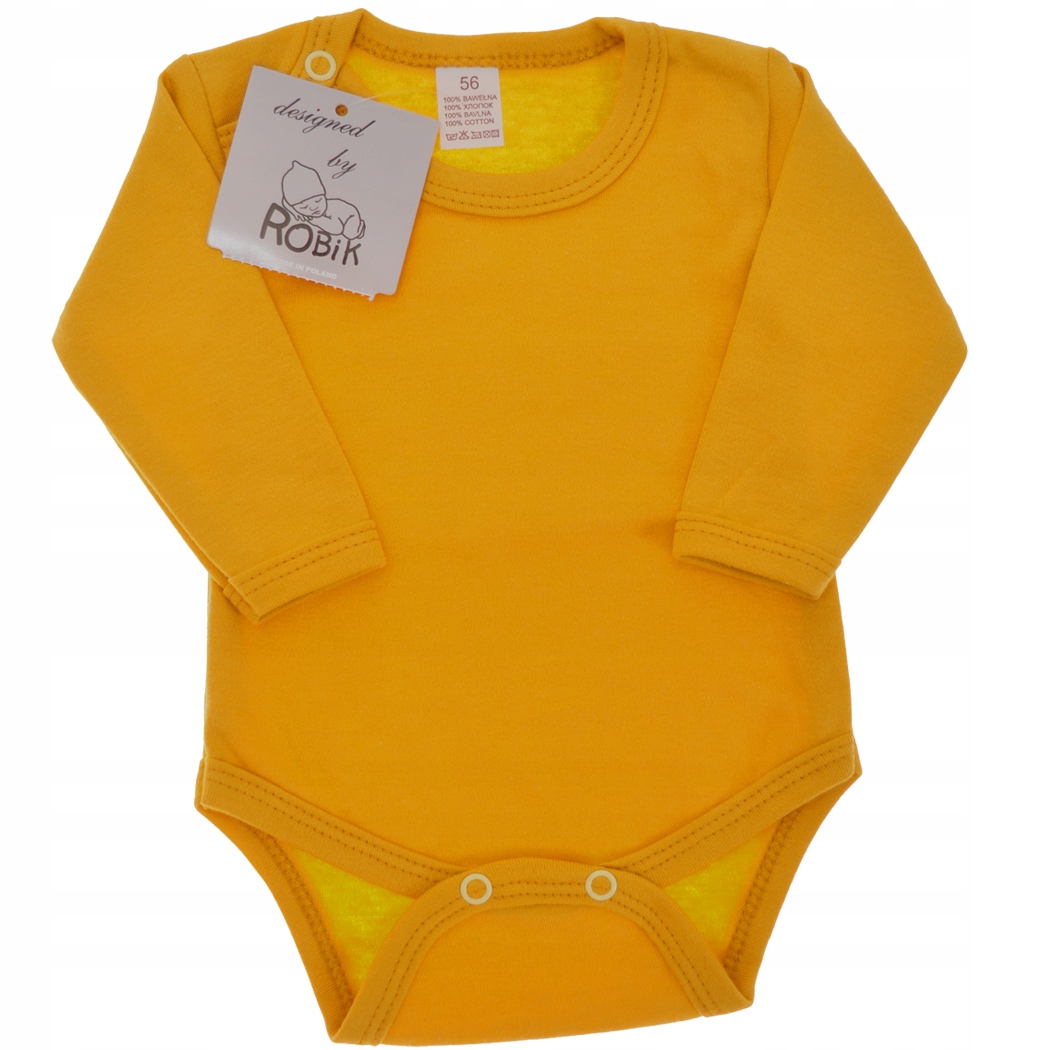 Detské body - Dlhá -sleeved Bodyzome bavlna Rob. Veľkosť 110 pripevnená západkou