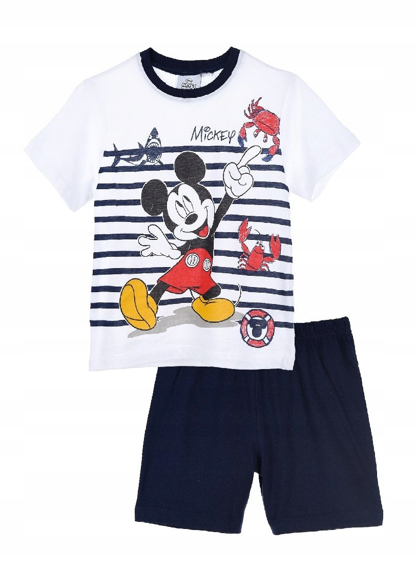 Pyžamo, župán - Disney pyžamá veľkosť 128 biela, námornícka modrá